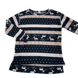 Reindeer‎ Striped Sweater Sew In Love S Womens Polyester Spandex